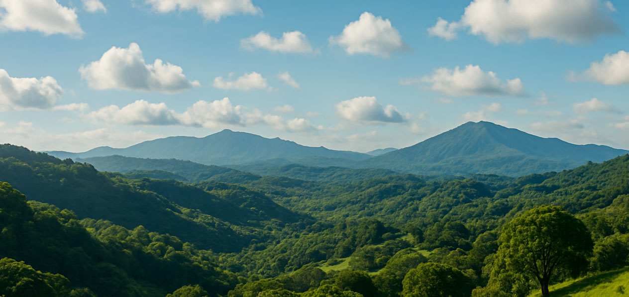 Montañas y vegetación de Nicaragua